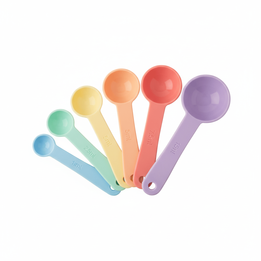 Conjunto de Colheres Medidoras de Silicone - Sommar Com Você