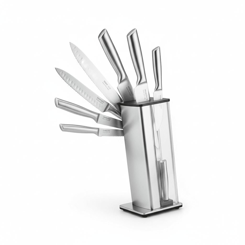 Conjunto de Facas de Cozinha Profissionais em Aço Inoxidável - Sommar Com Você