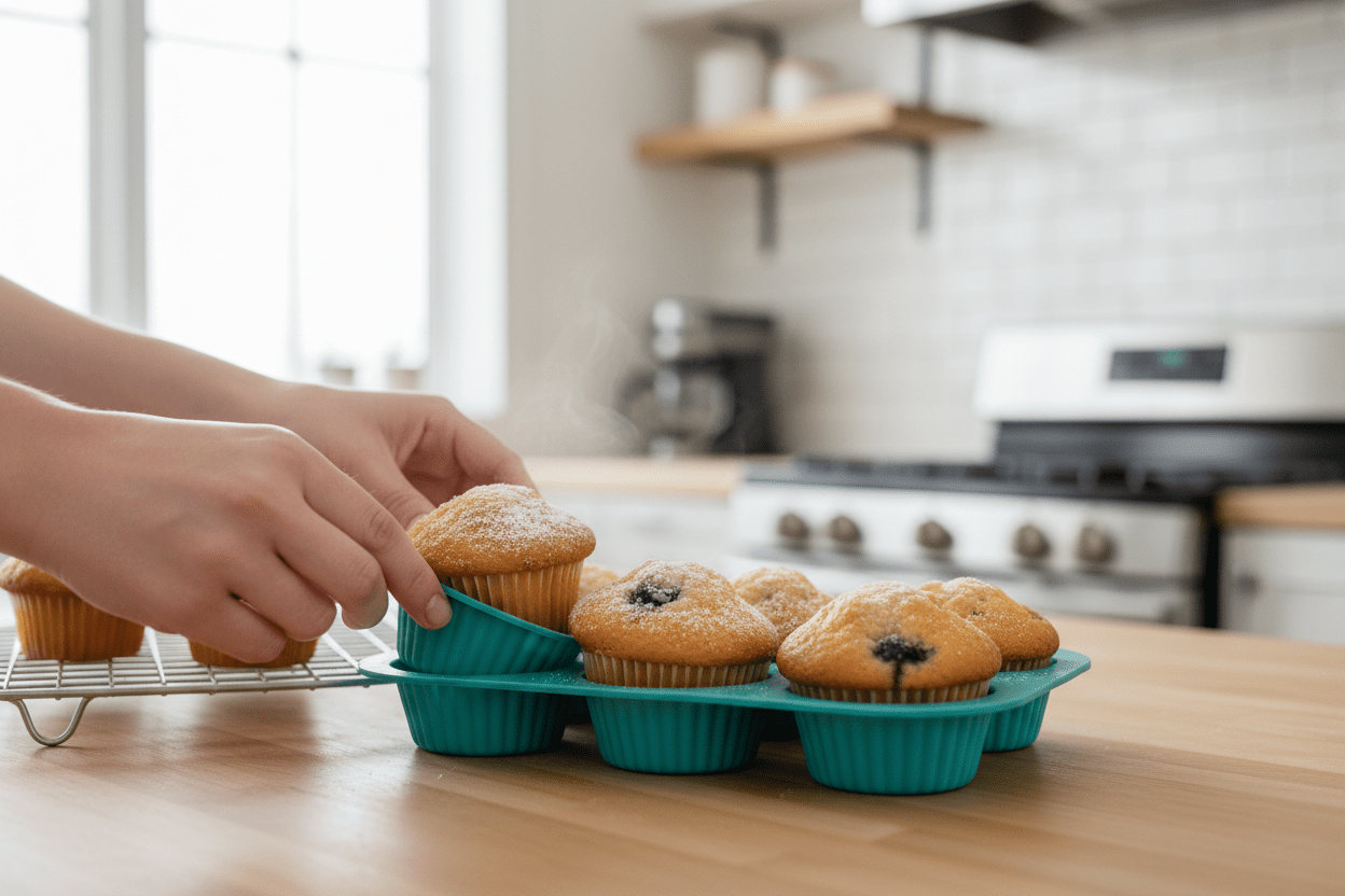 Moldes para Muffins e Cupcakes de Silicone - Sommar Com Você