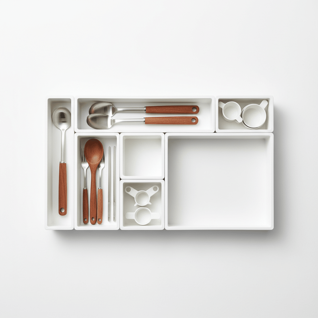 Organizadores de Gavetas Modulares para Cozinha - Sommar Com Você